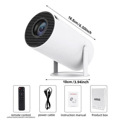 Portable Mini Projector, 4K 1080P Full HD Projector