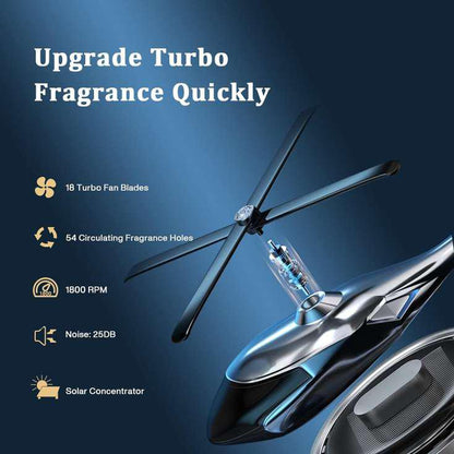 Solar Helicopter Car Air Freshener