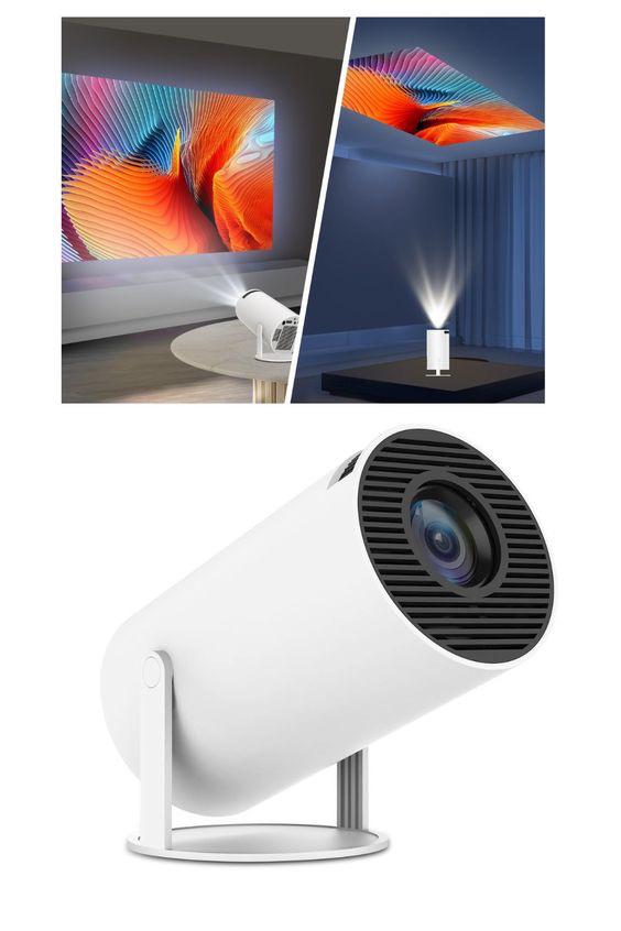 Portable Mini Projector, 4K 1080P Full HD Projector